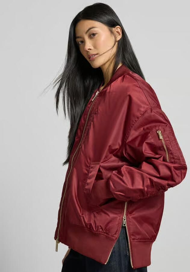 MOS MOSH relaxed fit bomberjack met opstaande kraag model 'Ruby' - Foto 2