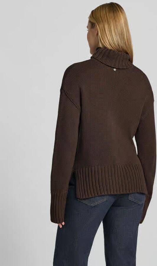 MOS MOSH relaxed fit gebreide pullover van puur katoen met col - Foto 3