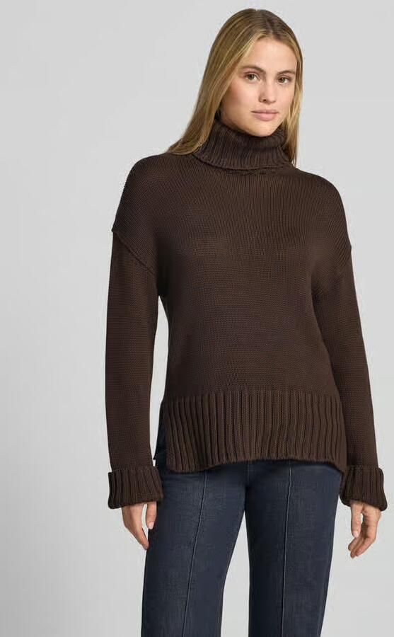 MOS MOSH relaxed fit gebreide pullover van puur katoen met col - Foto 2