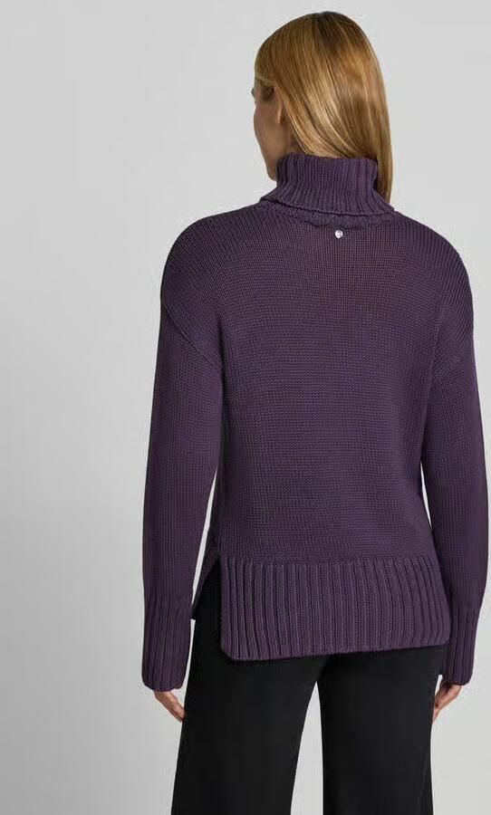 MOS MOSH relaxed fit gebreide pullover van puur katoen met col - Foto 3