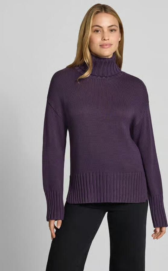 MOS MOSH relaxed fit gebreide pullover van puur katoen met col - Foto 2