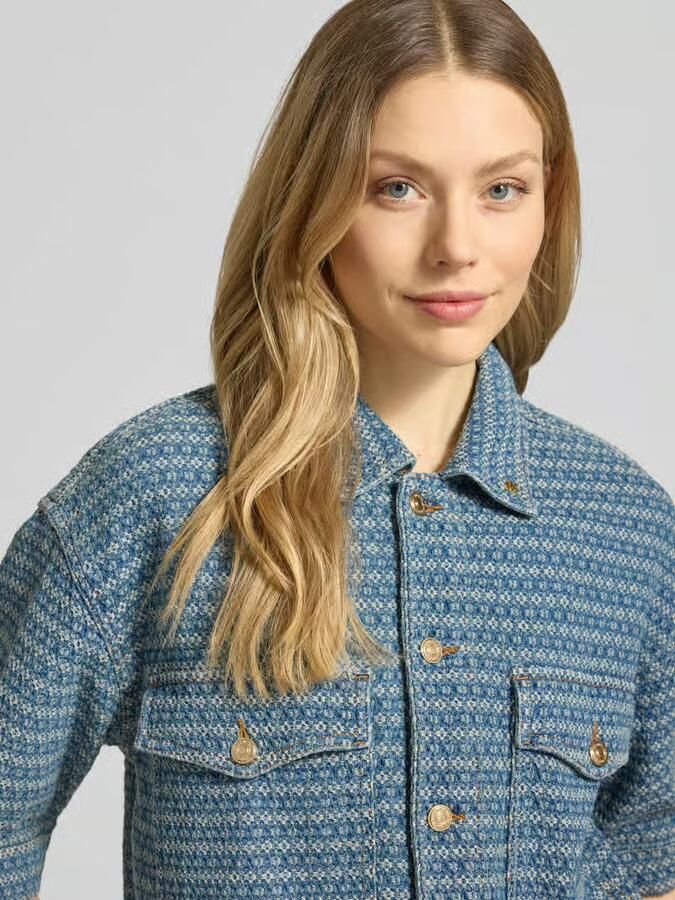 MOS MOSH relaxed fit jack in denimlook met borstzakken model 'Ebba' - Foto 4