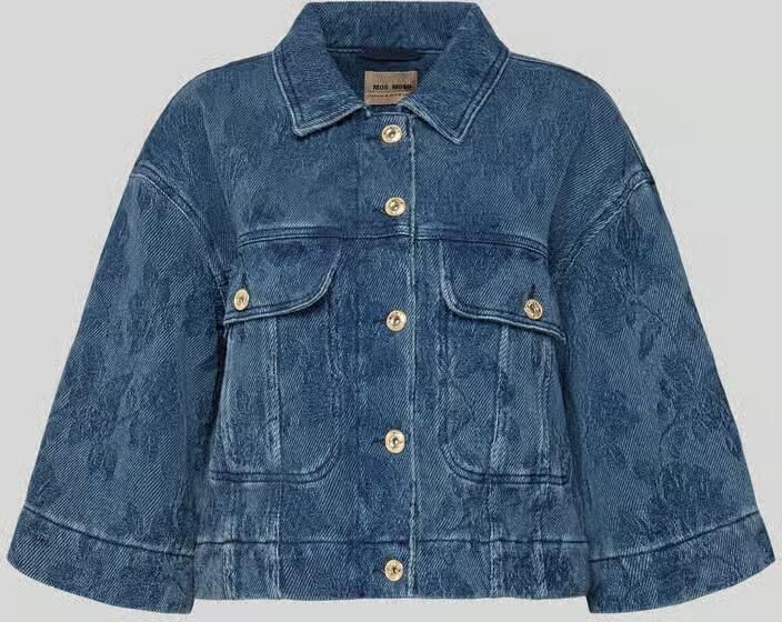 MOS MOSH Relaxed fit jeansjack in denimlook model 'Penn'