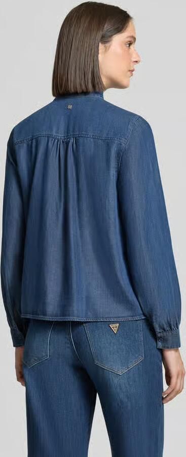 MOS MOSH relaxed fit overhemdblouse van lyocellmix model 'Paloma'