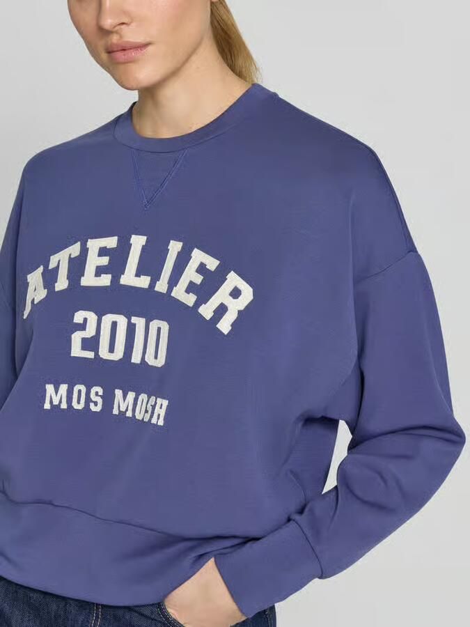 MOS MOSH Dames Truien & Vesten Mmnima O-ls Sweatshirt Donkerblauw - Foto 7