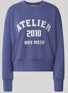 MOS MOSH Dames Truien & Vesten Mmnima O-ls Sweatshirt Donkerblauw - Foto 7