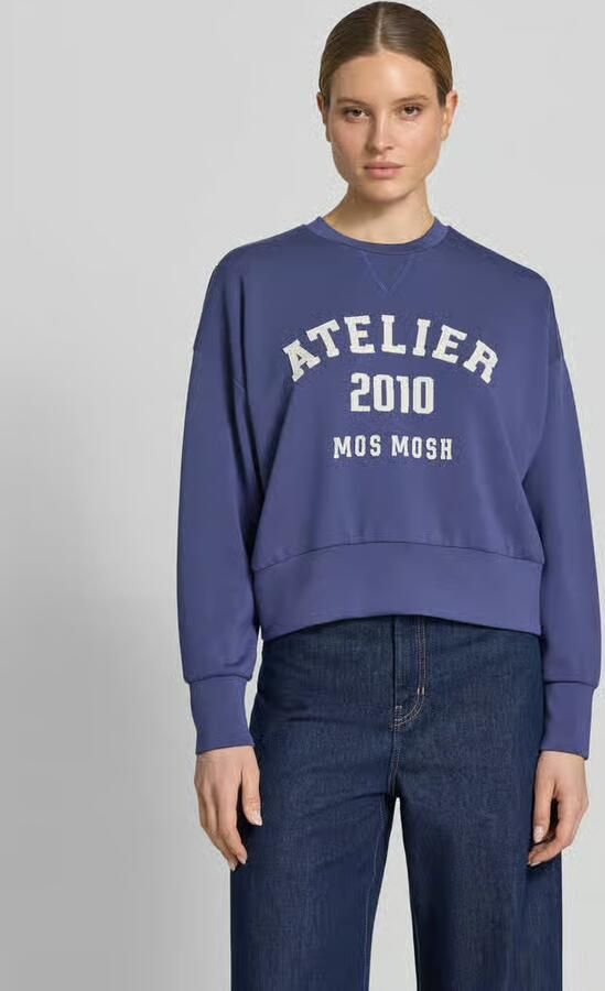 MOS MOSH Dames Truien & Vesten Mmnima O-ls Sweatshirt Donkerblauw - Foto 8