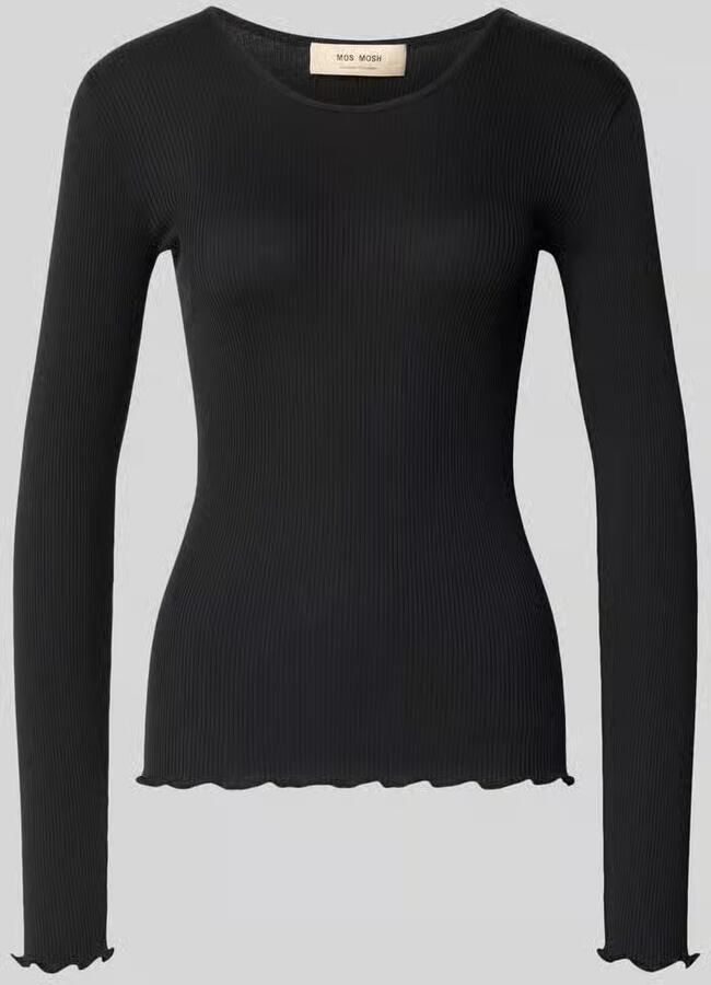 MOS MOSH Shirt met lange mouwen met zijdege Model 'Elaine'
