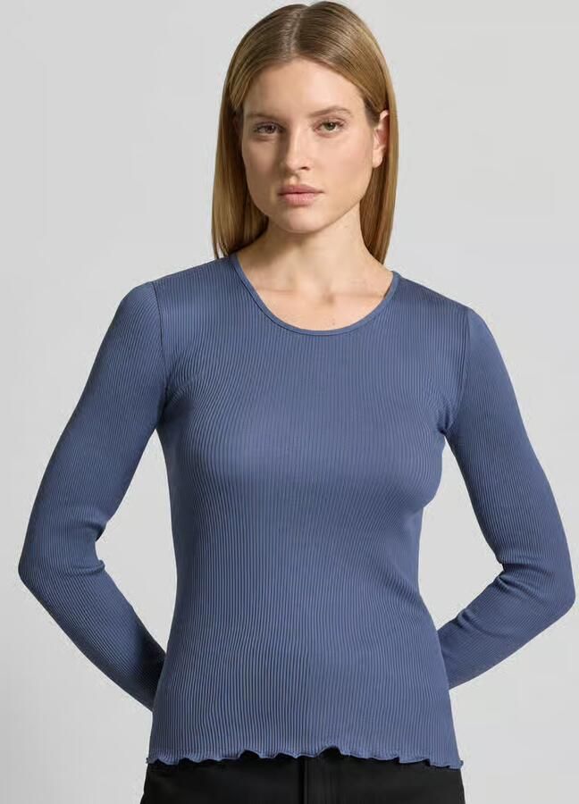 MOS MOSH Shirt met lange mouwen met zijdege Model 'Elaine'
