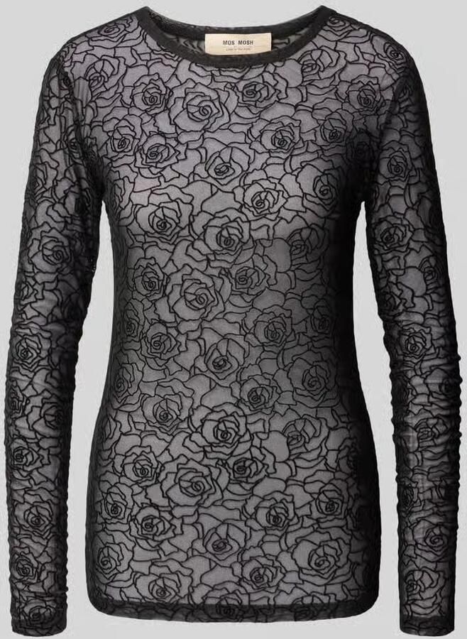MOS MOSH Shirt met lange mouwen van mesh model 'Rose' - Foto 2