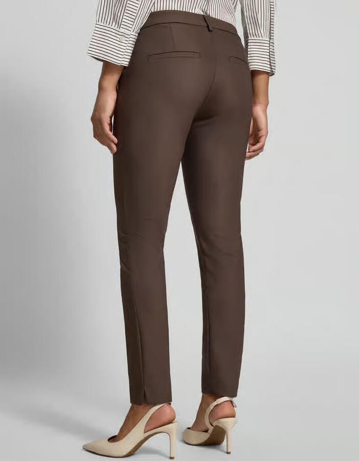 MOS MOSH Skinny fit pantalon met paspelzakken aan de achterkant model 'Abbey' - Foto 2