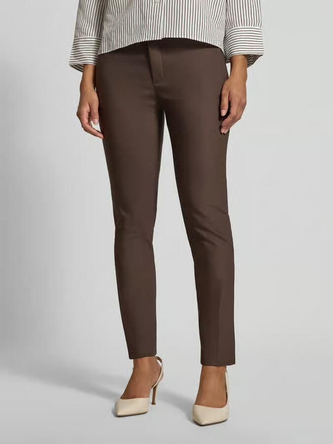 MOS MOSH Skinny fit pantalon met paspelzakken aan de achterkant model 'Abbey' - Foto 3
