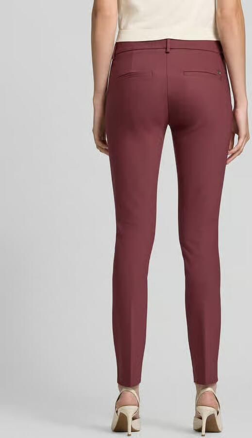 MOS MOSH Slim fit pantalon van katoenmix - Foto 3