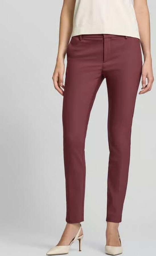 MOS MOSH Slim fit pantalon van katoenmix - Foto 2