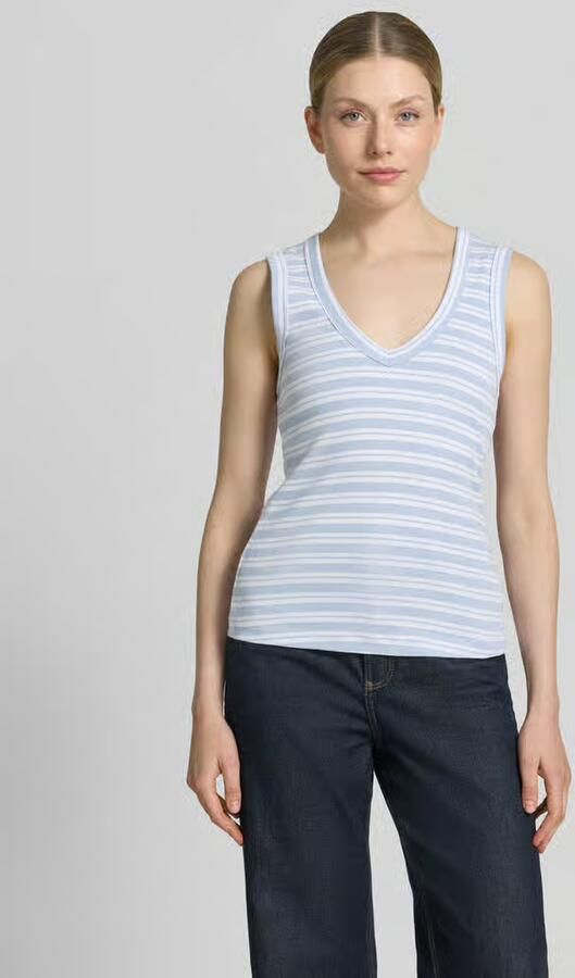 MOS MOSH slim fit top met V-hals model 'Elle' - Foto 3