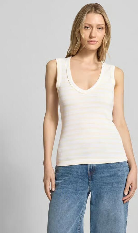 MOS MOSH slim fit top met V-hals model 'Elle' - Foto 2