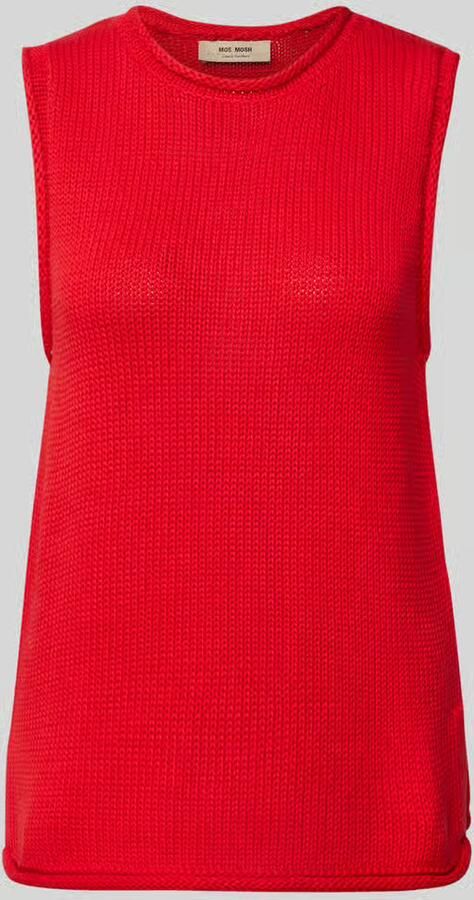 MOS MOSH Gebreide top met ronde hals model 'AUBIN'