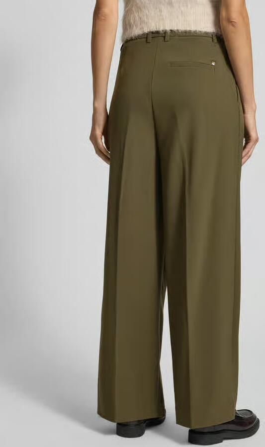 MOS MOSH Stoffen broek met bandplooien model 'Charlize'