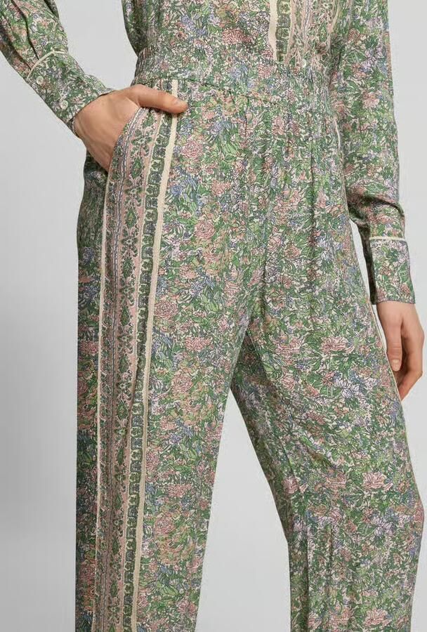 MOS MOSH Stoffen broek van viscose in all-over look model 'Bala'