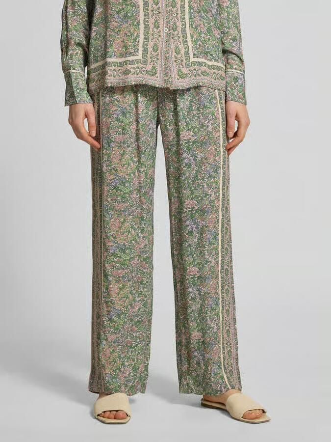 MOS MOSH Stoffen broek van viscose in all-over look model 'Bala' - Foto 2