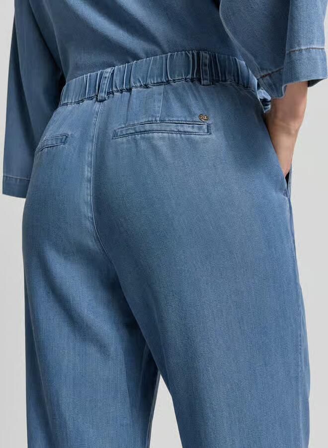 MOS MOSH straight fit broek uit lyocellmix met viscose