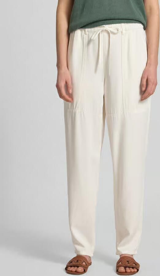 MOS MOSH Straight fit stoffen broek van puur lyocell model 'Maison' - Foto 3