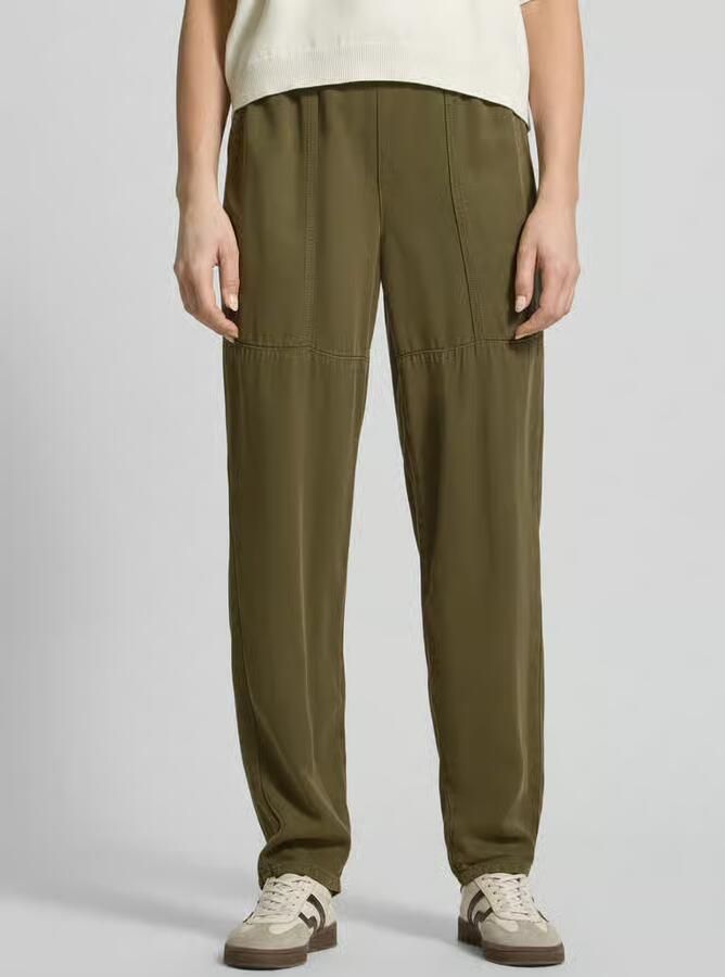 MOS MOSH Straight fit stoffen broek van puur lyocell model 'Maison' - Foto 2