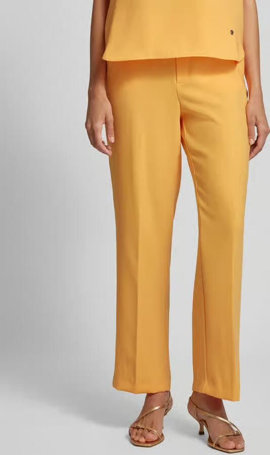 MOS MOSH Straight leg stoffen broek met persplooien model 'Vai Leia' - Foto 2