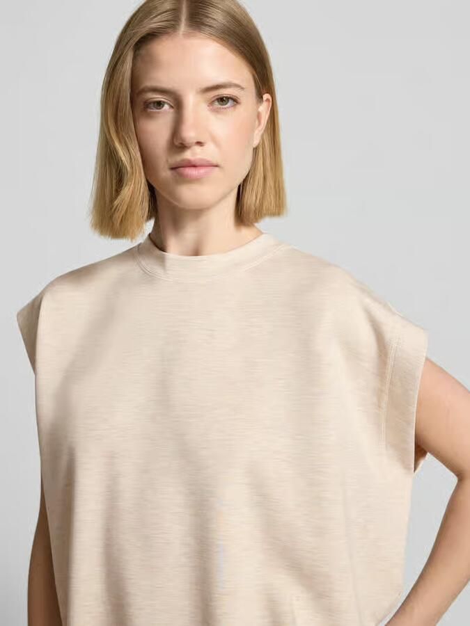 MOS MOSH Sweatshirt van viscosemix met kapmouwen model 'Namara'