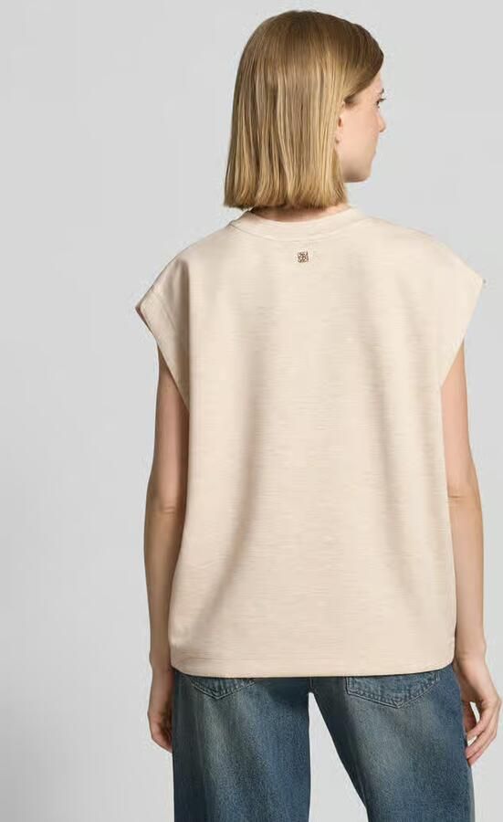 MOS MOSH Sweatshirt van viscosemix met kapmouwen model 'Namara' - Foto 4