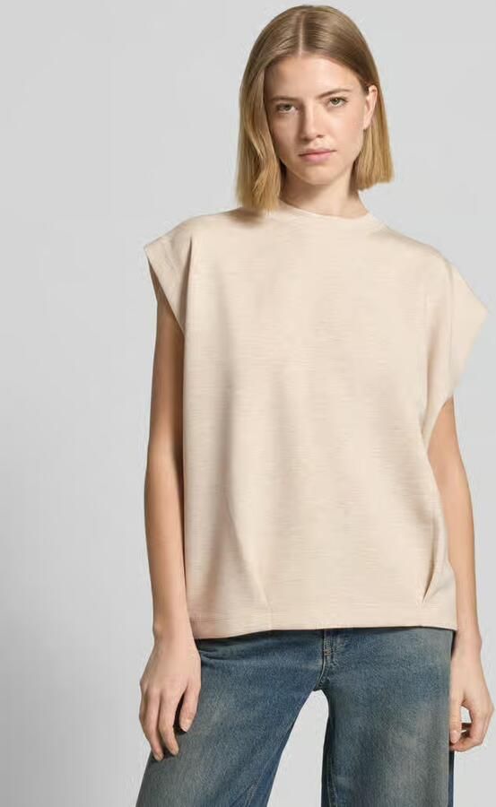 MOS MOSH Sweatshirt van viscosemix met kapmouwen model 'Namara' - Foto 3