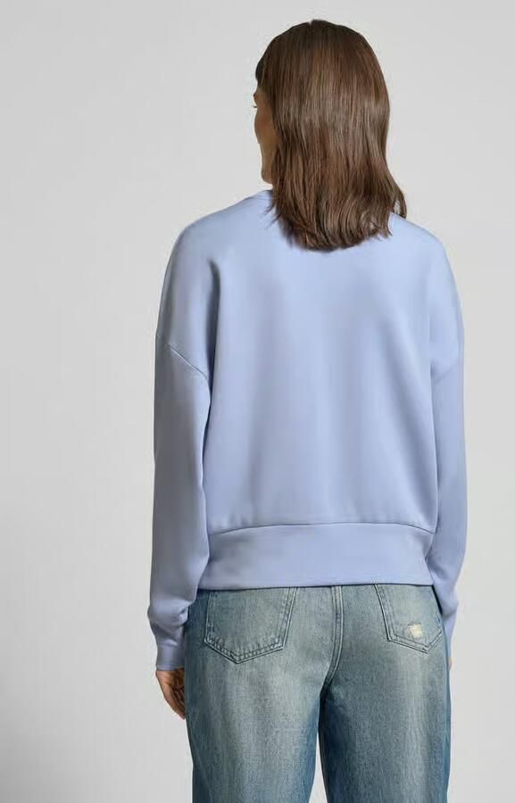 MOS MOSH Sweatshirt van viscosemix met ronde hals model 'CELLI' - Foto 2