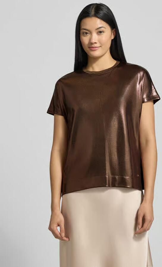 MOS MOSH T-shirt in leerlook model 'Nicola' - Foto 2