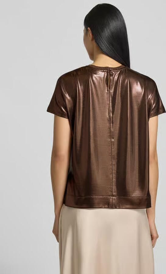 MOS MOSH T-shirt in leerlook model 'Nicola'