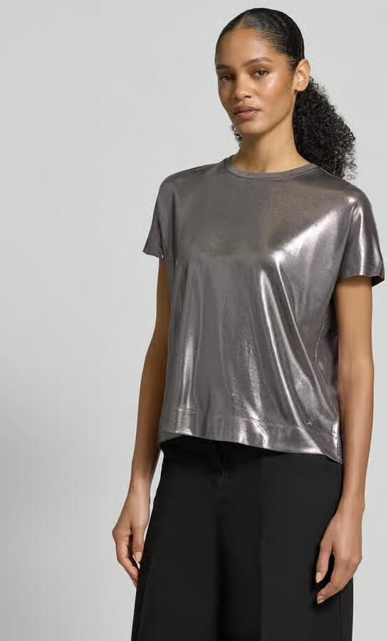 MOS MOSH T-shirt in leerlook model 'Nicola' - Foto 2