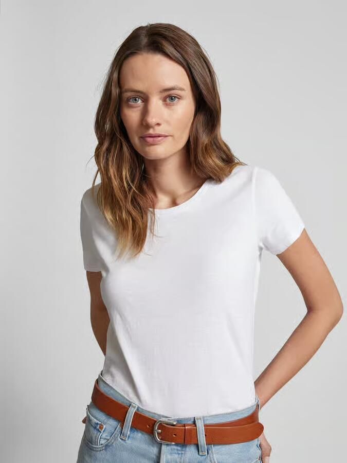 MOS MOSH T-shirt met boothals model 'Arden' - Foto 3