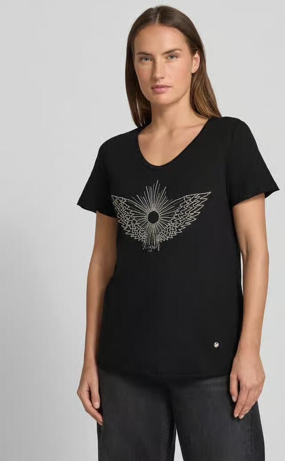 MOS MOSH T-shirt met labeldetail model 'Gethi' - Foto 2