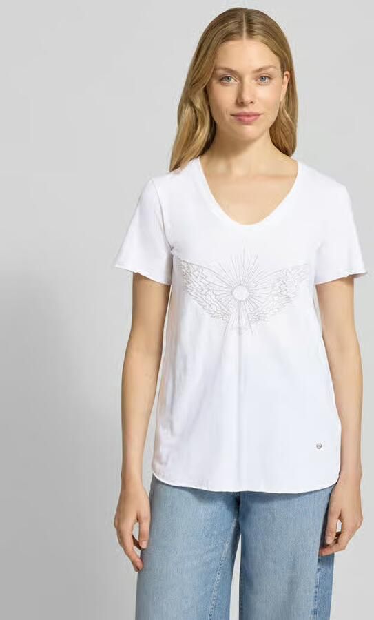 MOS MOSH T-shirt met labeldetail model 'Gethi' - Foto 2
