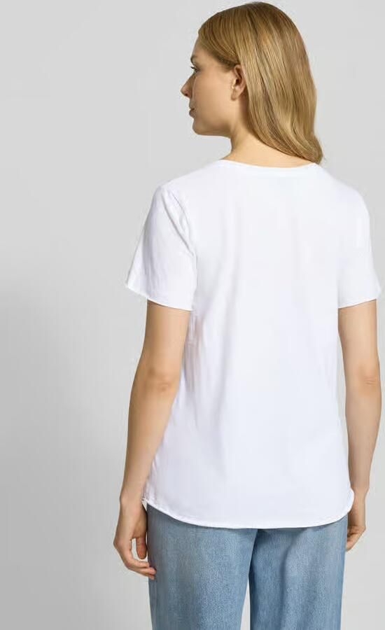 MOS MOSH T-shirt met labeldetail model 'Gethi'