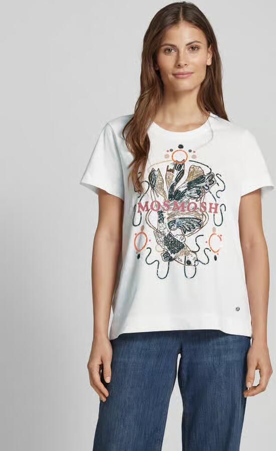 MOS MOSH T-shirt met labelprint model 'HALLIN' - Foto 2