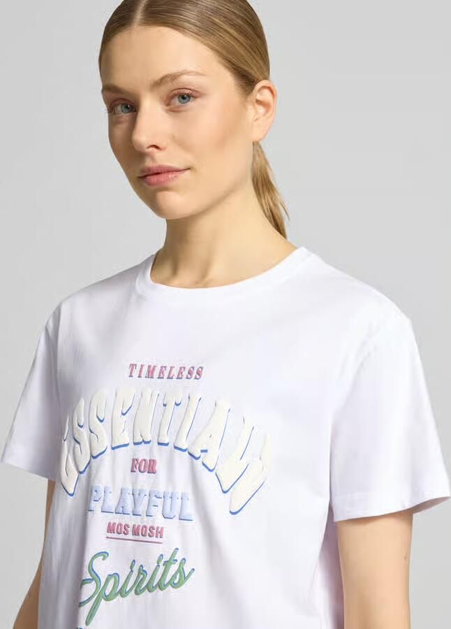 MOS MOSH T-shirt met ronde hals model 'Raft' - Foto 4