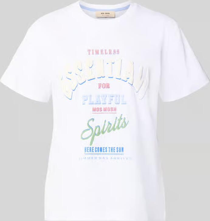 MOS MOSH T-shirt met ronde hals model 'Raft' - Foto 5