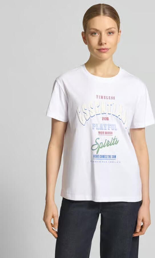 MOS MOSH T-shirt met ronde hals model 'Raft' - Foto 7