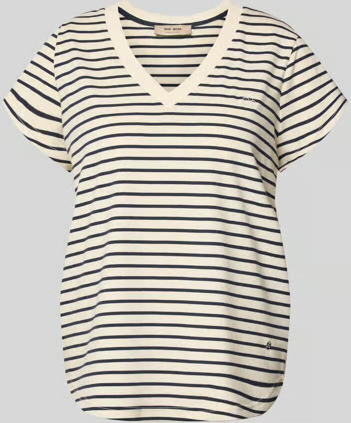 MOS MOSH t-shirt met v-hals model 'Kala' - Foto 2
