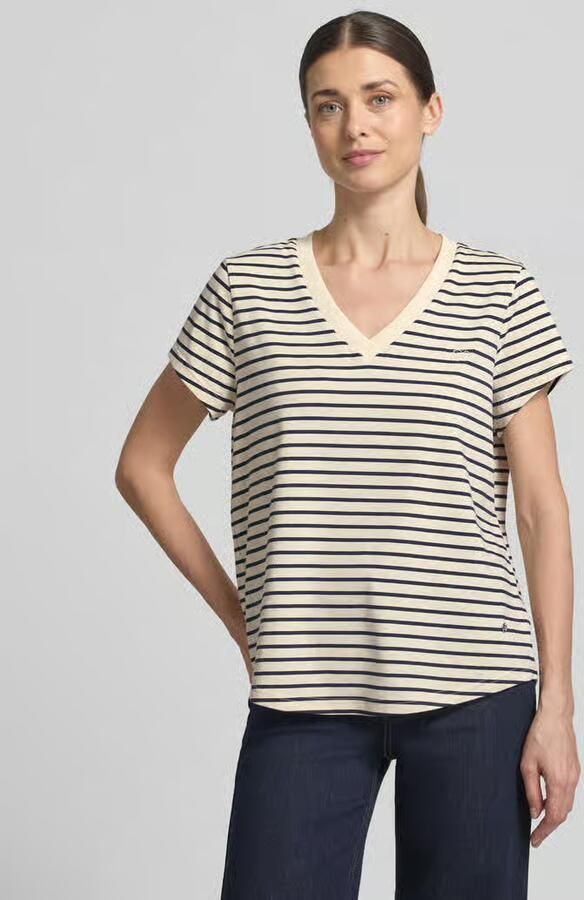 MOS MOSH t-shirt met v-hals model 'Kala' - Foto 3
