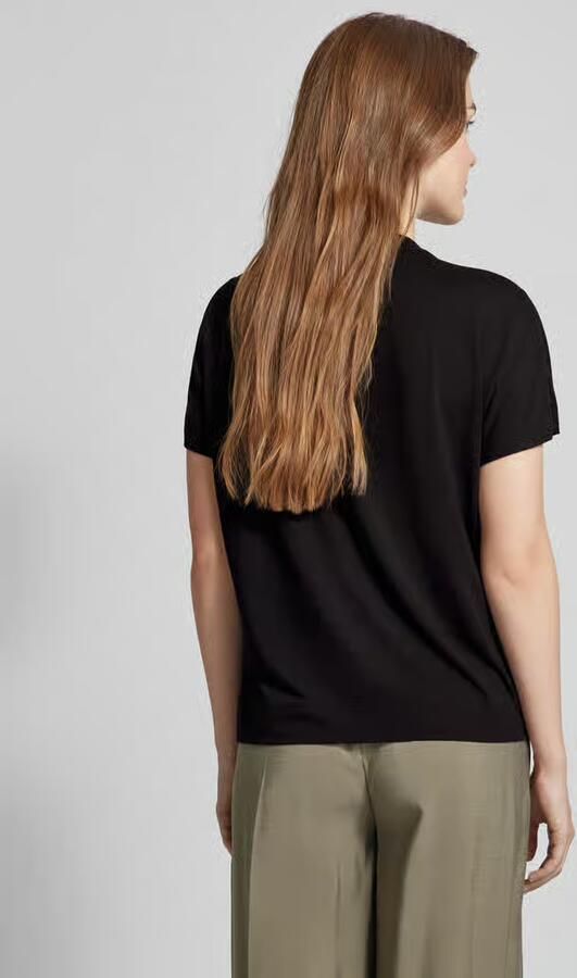 MOS MOSH Vrouwelijke Tee Top met V-Hals Black Dames - Foto 6