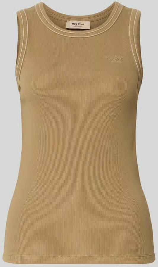 MOS MOSH Tanktop met logostitching model 'Ara' - Foto 2