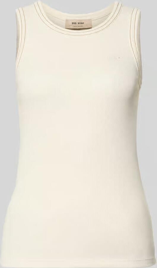 MOS MOSH Tanktop met logostitching model 'Ara' - Foto 2