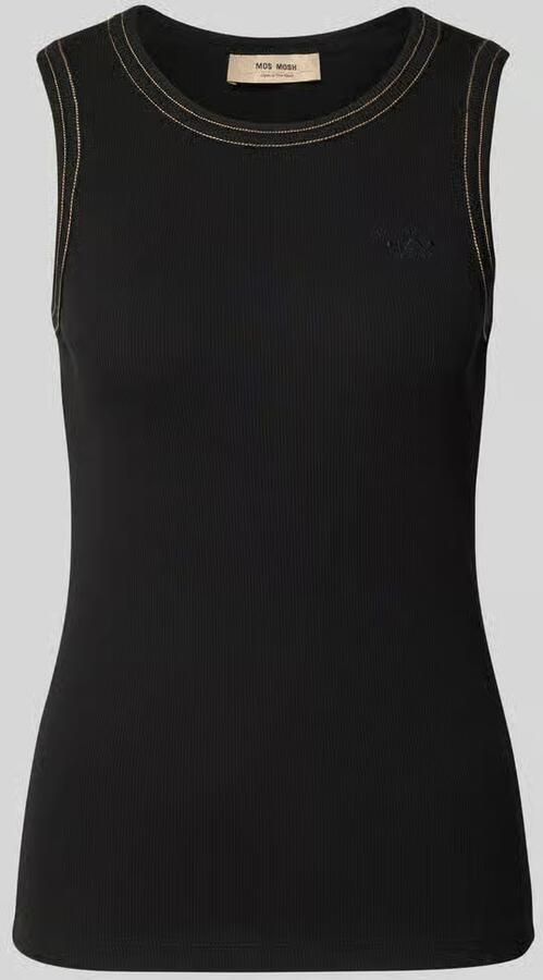 MOS MOSH Tanktop met logostitching model 'Ara' - Foto 2