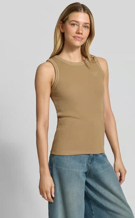 MOS MOSH Tanktop met logostitching model 'Ara' - Foto 2